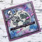 Simon Says Stamp! Tim Holtz Cling Rubber Stamps HALLOWEEN DOODLES CMS437
