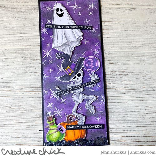 Simon Says Stamp! Tim Holtz Cling Rubber Stamps HALLOWEEN DOODLES CMS437