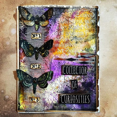 Simon Says Stamp! Tim Holtz Cling Rubber Stamps MOTH STUDY CMS436