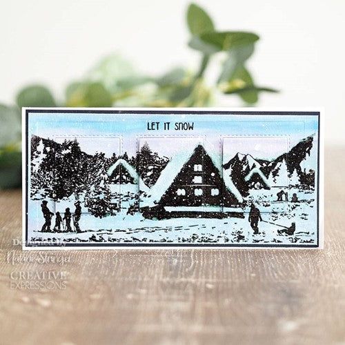 Simon Says Stamp! Creative Expressions HAPPY HOLIDAYS Cling Stamp umsdb078*