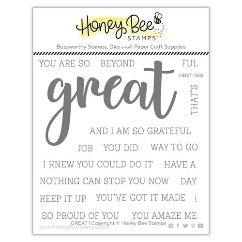 Simon Says Stamp! Honey Bee GREAT Clear Stamp Set hbst368*