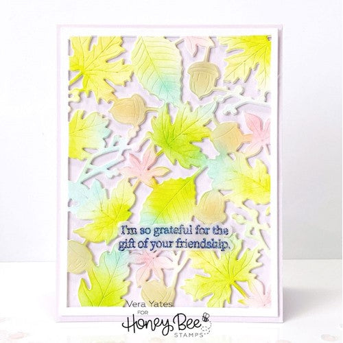 Simon Says Stamp! Honey Bee INSIDE THANKFUL SENTIMENTS Clear Stamp Set hbst364