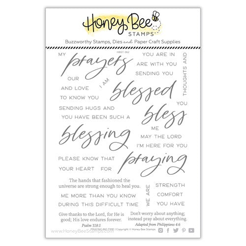 Simon Says Stamp! Honey Bee PRAYING BIG TIME Clear Stamp Set hbst362