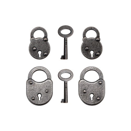 Simon Says Stamp! Tim Holtz Idea-ology LOCKS AND KEYS Adornments th94162