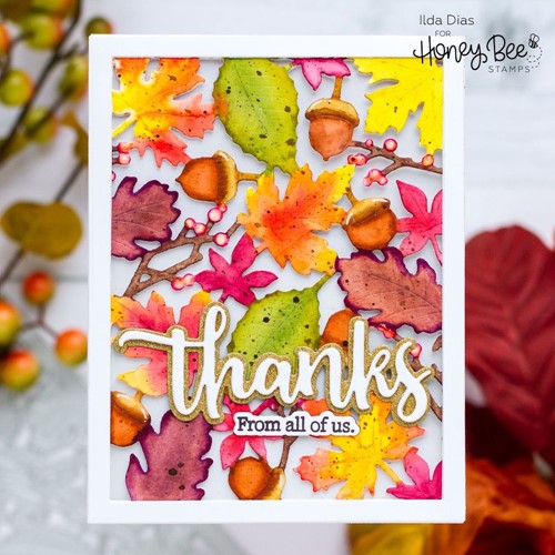 Simon Says Stamp! Honey Bee AUTUMN SPLENDOR A2 COVERPLATE Die hbdsasa2