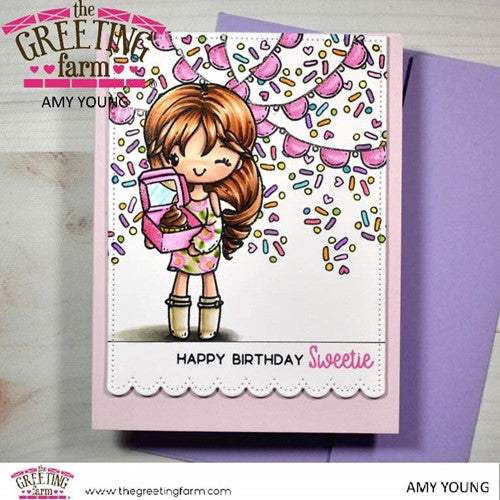 Simon Says Stamp! The Greeting Farm MISS ANYA BIRTHDAY Clear Stamps tgf600 | color-code:ALT1