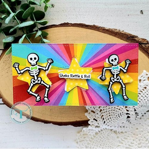 Simon Says Stamp! Trinity Stamps SHAKE YOUR BONES Clear Stamp Set tps142