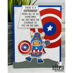 Simon Says Stamp! Riley And Company Funny Bones SUPERHERO Cling Rubber Stamp RWD-935