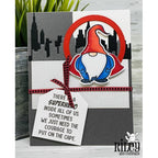 Simon Says Stamp! Riley And Company Funny Bones SUPERHERO Cling Rubber Stamp RWD-935