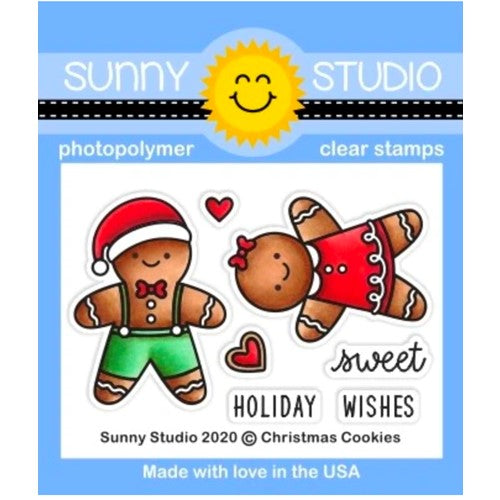 Simon Says Stamp! Sunny Studio CHRISTMAS COOKIES Clear Stamps sscl-310