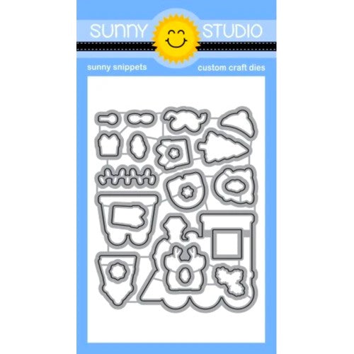 Simon Says Stamp! Sunny Studio HOLIDAY EXPRESS Snippets Dies ssdie-261
