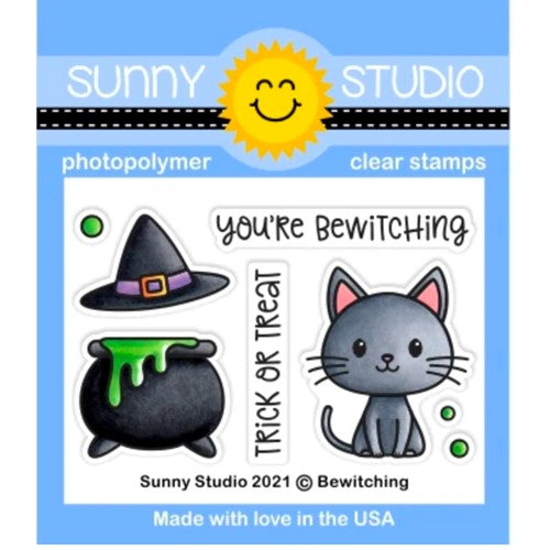Simon Says Stamp! Sunny Studio BEWITCHING Clear Stamps sscl-309