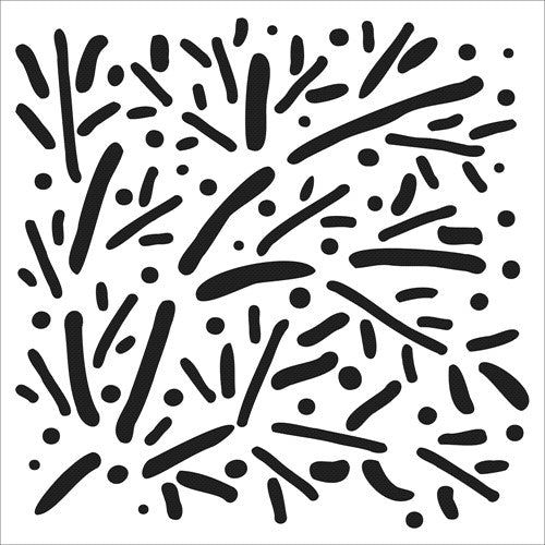 Simon Says Stamp! The Crafter's Workshop SCATTERED BRANCHES 6x6 Stencil tcw939s*