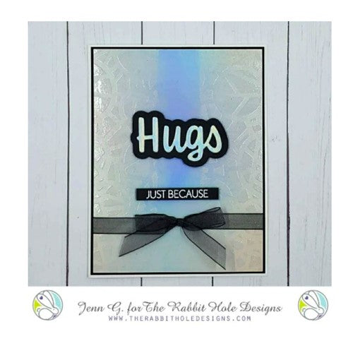 Simon Says Stamp! The Rabbit Hole Designs HUGS SCRIPTY Clear Stamps TRH-122