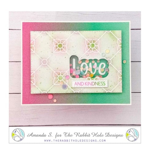 Simon Says Stamp! The Rabbit Hole Designs LOVE SCRIPTY Clear Stamps TRH-123*