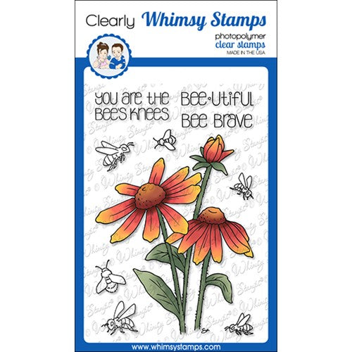 Simon Says Stamp! Whimsy Stamps BARBRA BEES KNEES Clear Stamps BS1032