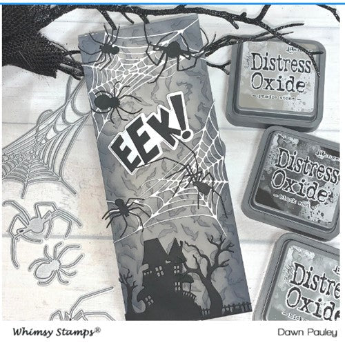 Simon Says Stamp! Whimsy Stamps BATS GALORE Slimline Embossing Folder WSEF05