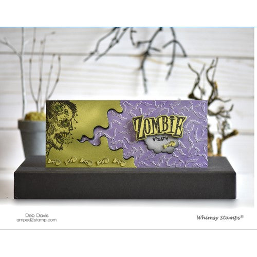 Simon Says Stamp! Whimsy Stamps BATS GALORE Slimline Embossing Folder WSEF05