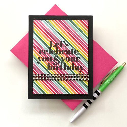 Simon Says Stamp! Simon Says Clear Stamps XL BIRTHDAY GREETINGS sss202379c