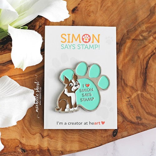 Simon Says Stamp! Simon Says Stamp I LOVE SIMON Enamel Pin st0012 | color-code:ALT00