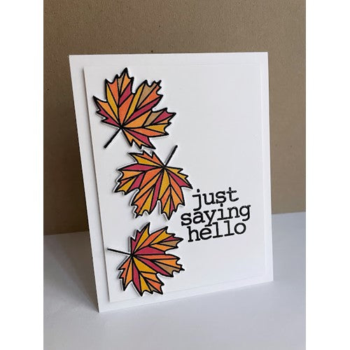 Simon Says Stamp! Simon Says Stamp LINED LEAVES Wafer Dies sssd112403c | color-code:ALT3