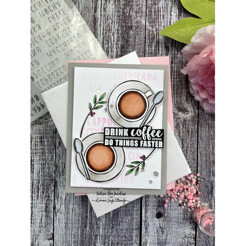 Simon Says Stamp! Simon Says Stamp Stencil COFFEE DRINKS ssst221562 | color-code:ALT2
