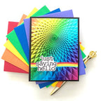 Simon Says Stamp! Simon Says Stamp Cardstock A2 HOLOGRAPHIC RAINBOWS ssp1005