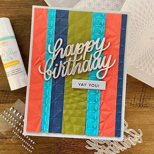 Simon Says Stamp! Simon Says Stamp Embossing Folder CRYSTAL DISTORTION sf235
