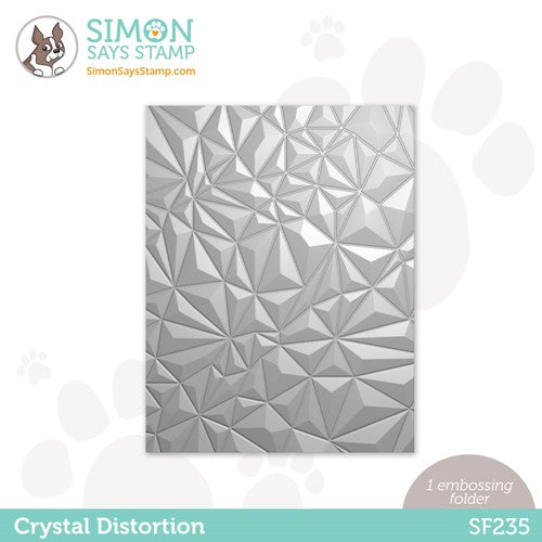 Simon Says Stamp! Simon Says Stamp Embossing Folder CRYSTAL DISTORTION sf235