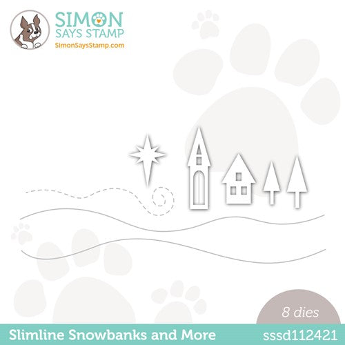 Simon Says Stamp! Simon Says Stamp SLIMLINE SNOWBANKS Wafer Dies sssd112421