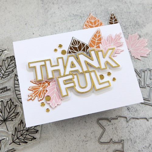 Simon Says Stamp! CZ Design Wafer Dies CHUNKY THANKFUL czd144