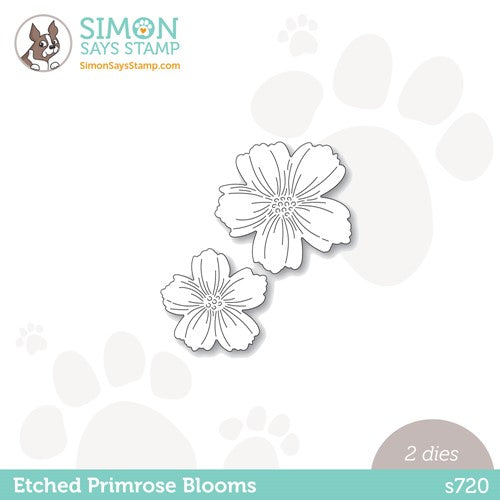 Simon Says Stamp! Simon Says Stamp ETCHED PRIMROSE BLOOMS Wafer Dies s720