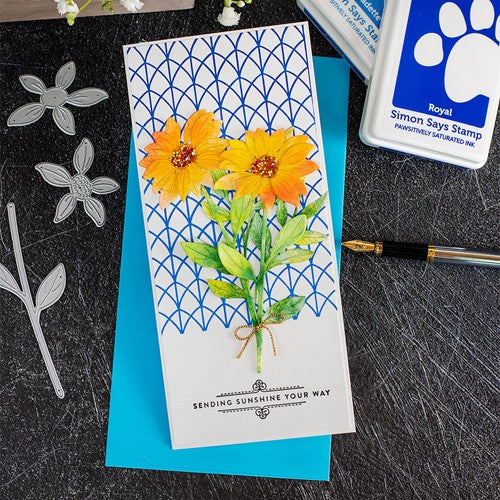 Simon Says Stamp! Simon Says Stamp ETCHED LAYERED DAISY STEM Wafer Dies s710 | color-code:ALT8