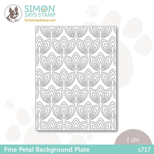 Simon Says Stamp! Simon Says Stamp FINE PETAL BACKGROUND PLATE Wafer Die s717