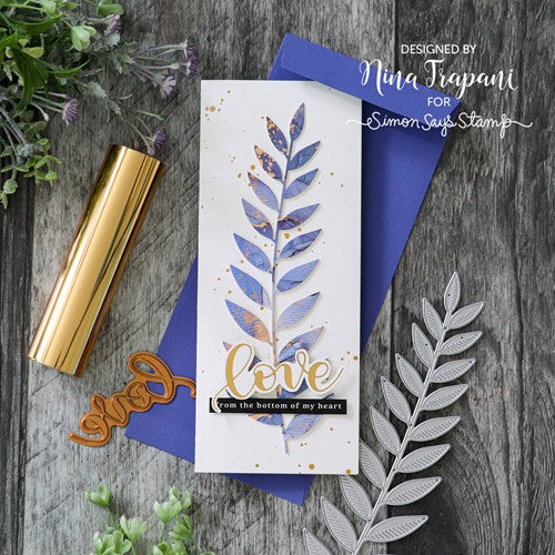 Simon Says Stamp! Simon Says Stamp ETCHED TALL LEAF SPRAY Wafer Die s709 | color-code:ALT0