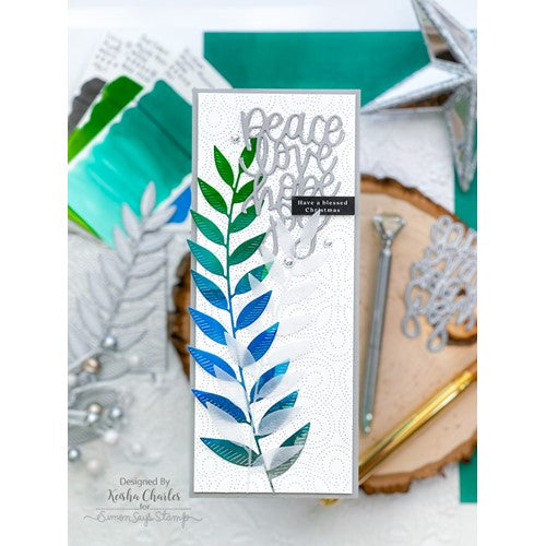 Simon Says Stamp! Simon Says Stamp ETCHED TALL LEAF SPRAY Wafer Die s709