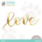 Simon Says Stamp! Simon Says Stamp LOVE Hot Foil Plate ssfp008