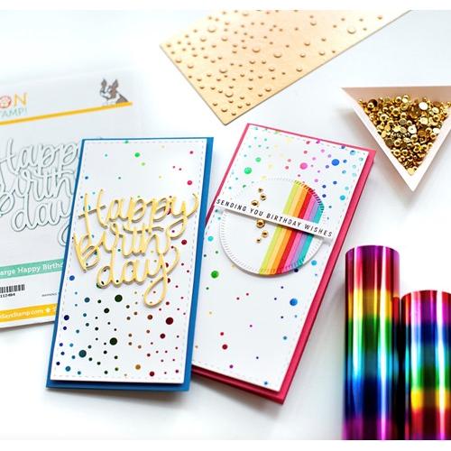 Simon Says Stamp! Simon Says Stamp MINI SLIMLINE FALLING DOTS Hot Foil Plate ssfp007 | color-code:ALT2