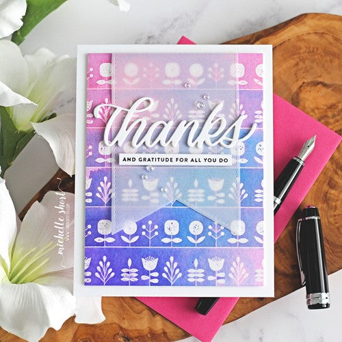 Simon Says Stamp! Simon Says Cling Stamp PRINTMAKING FLORAL BACKGROUND sss102360 | color-code:ALT4