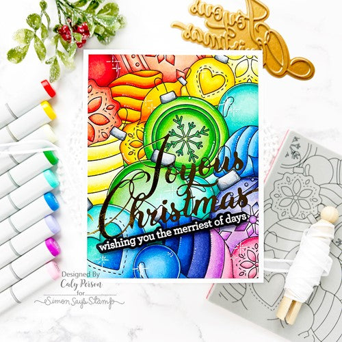 Simon Says Stamp! CZ Design Clear Stamps ORNAMENTAL CHRISTMAS cz374c | color-code:ALT8