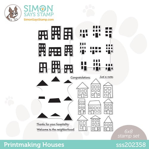 Simon Says Stamp! Simon Says Clear Stamps PRINTMAKING HOUSES sss202358