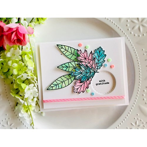 Simon Says Stamp! Simon Says Clear Stamps LINED LEAVES sss302344c