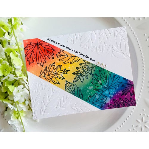 Simon Says Stamp! Simon Says Clear Stamps LINED LEAVES sss302344c