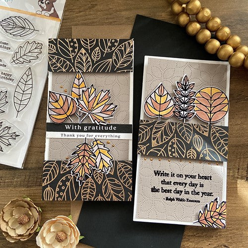 Simon Says Stamp! Simon Says Clear Stamps LINED LEAVES sss302344c
