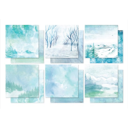 Simon Says Stamp! Paper Rose WINTER BACKGROUNDS 6x6 Paper Pack 23623
