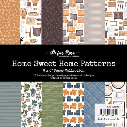 Simon Says Stamp! Paper Rose HOME SWEET HOME PATTERNS 6x6 Paper Pack 23695*