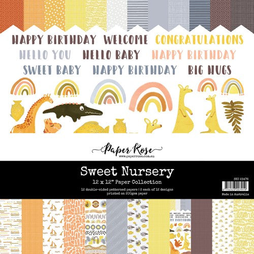 Simon Says Stamp! Paper Rose SWEET NURSERY 12x12 Paper Pack 23476*