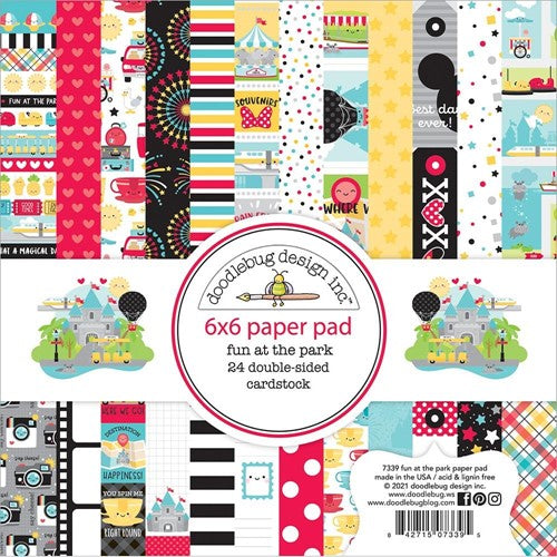 Simon Says Stamp! Doodlebug FUN AT THE PARK 6x6 Inch Paper Pad 7339
