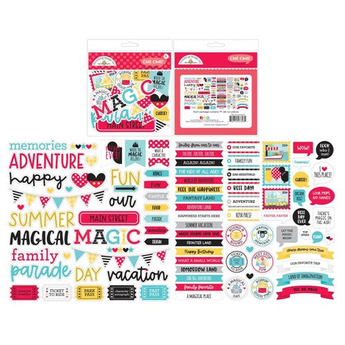 Simon Says Stamp! Doodlebug FUN AT THE PARK Chit Chat Die Cut Pieces Ephemera 7323