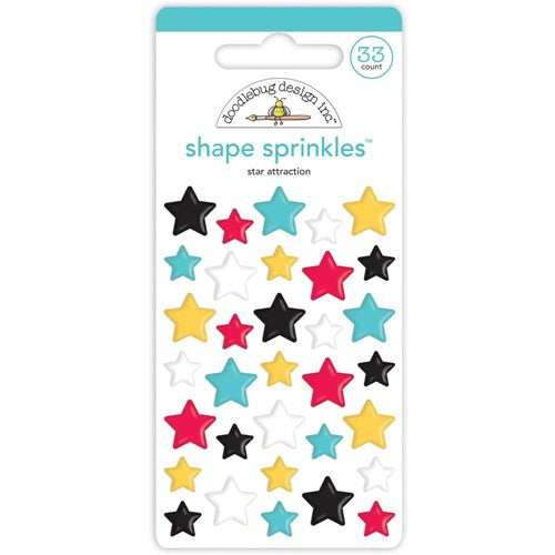 Simon Says Stamp! Doodlebug STAR ATTRACTION Shape Sprinkles 7299